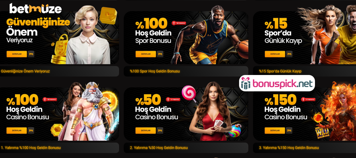 Betmüze Hoşgeldin Bonusları