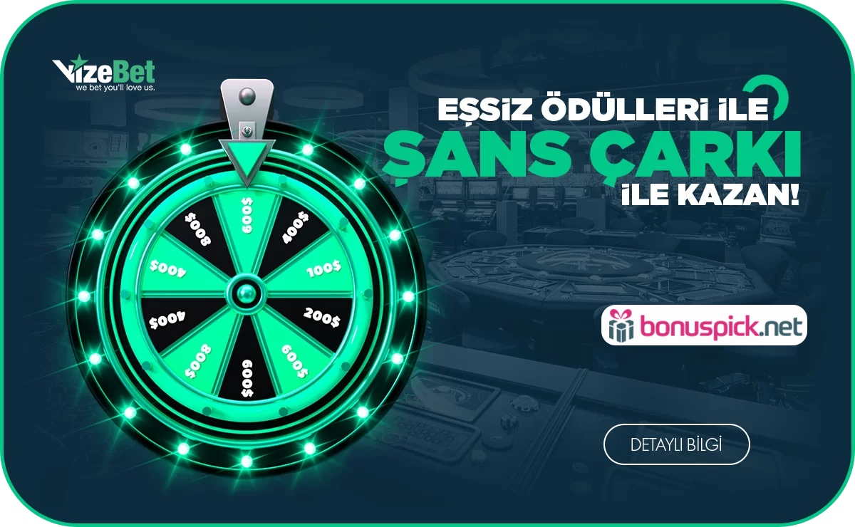 Vizebet Çark Kodu Bonusu